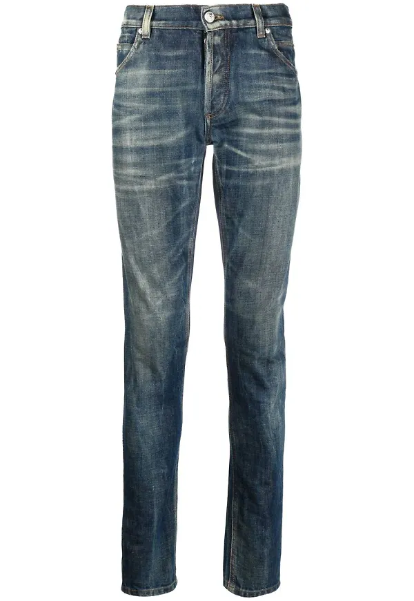 Balmain jeans med smal effekt - Blå