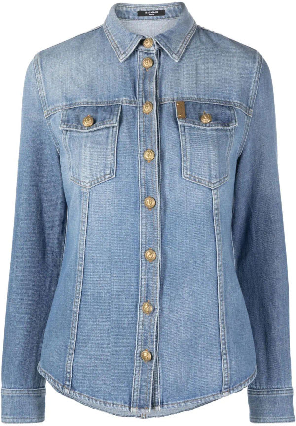 Balmain jeansskjorta - Blå