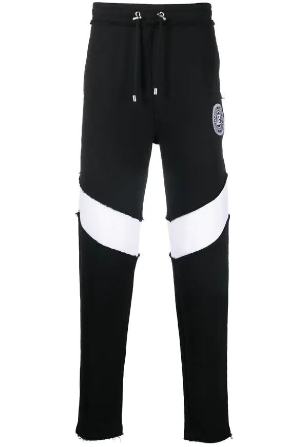 Balmain joggingbyxor med monogram - Svart