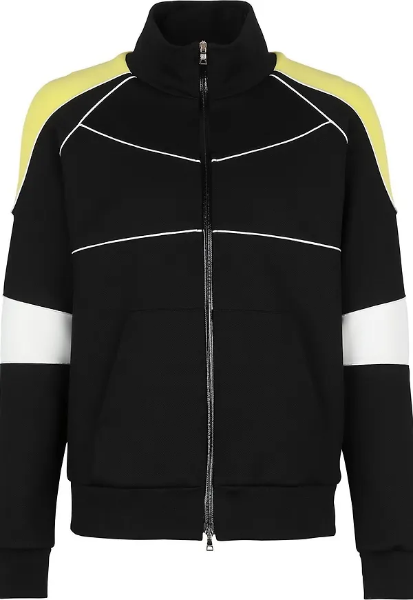 Balmain kavaj med kontrastpanel - Svart