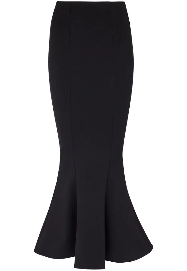 Balmain kjol med volangkant - Svart