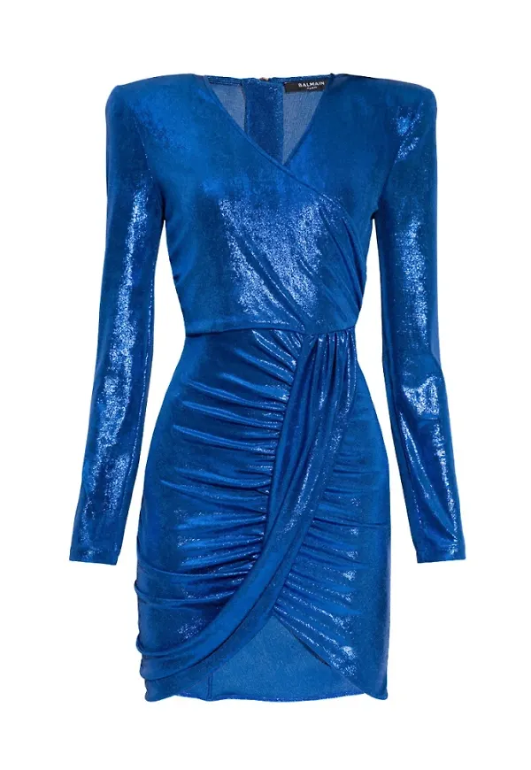 Balmain Klänningar Blå, Dam