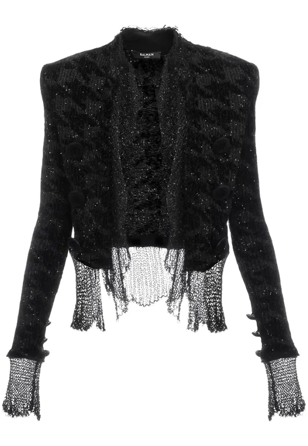 Balmain Kofta Svart, Dam