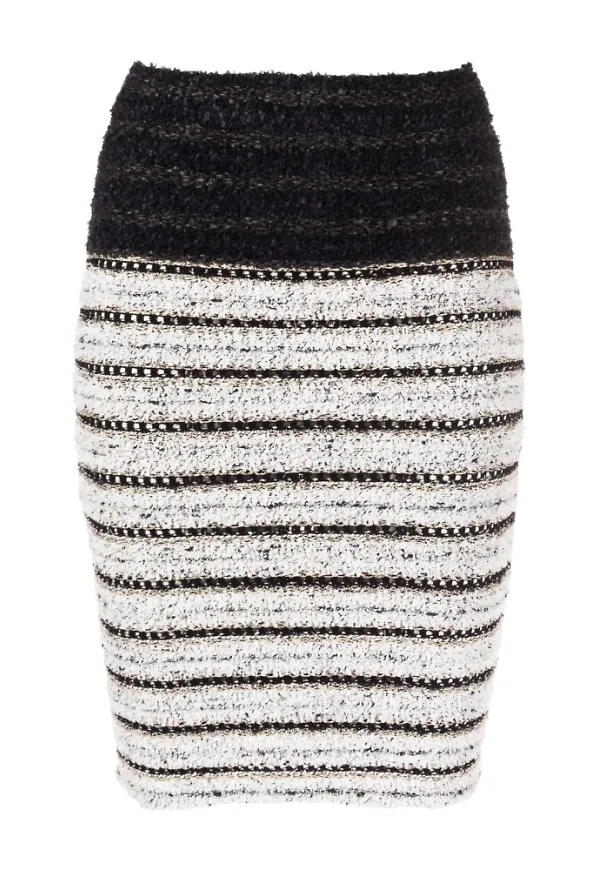 Balmain Kort kjol Vit, Dam