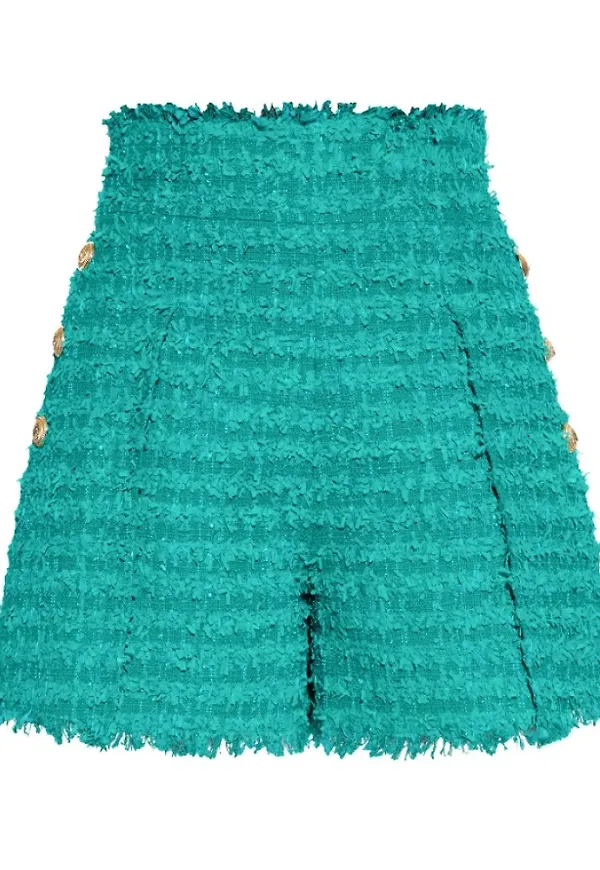 Balmain Korta shorts Grön, Dam