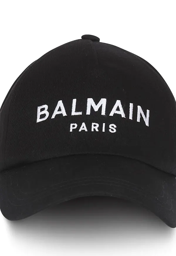 Balmain logo-embroidered baseball cap - Svart