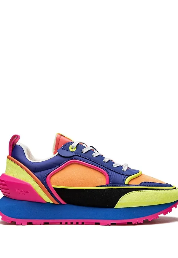 Balmain låga sneakers med panel - Flerfärgad