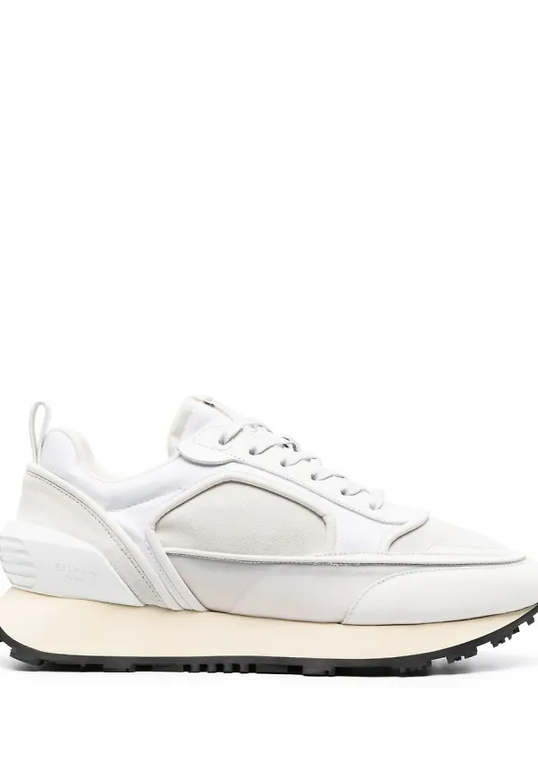 Balmain låga sneakers med präglad logotyp - Vit