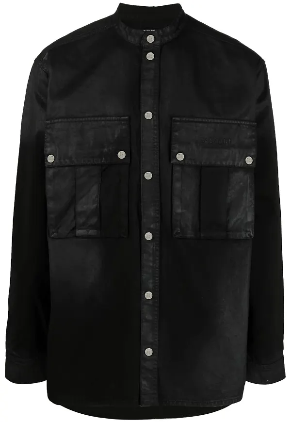 Balmain långärmad skjorta - Svart