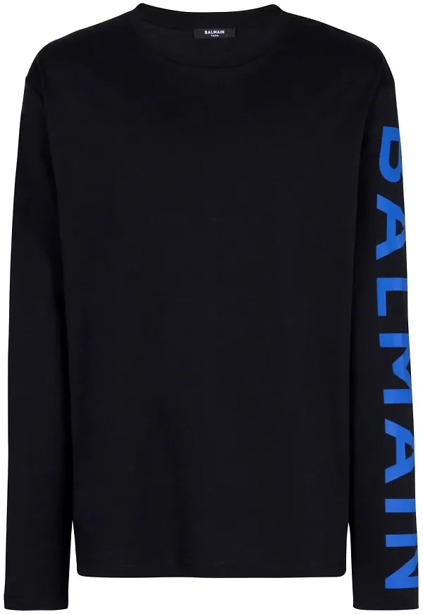 Balmain långärmad t-shirt - Svart