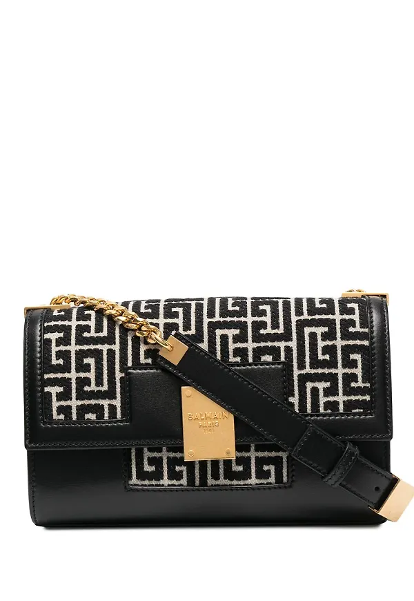 Balmain mellanstor axelväska - Svart