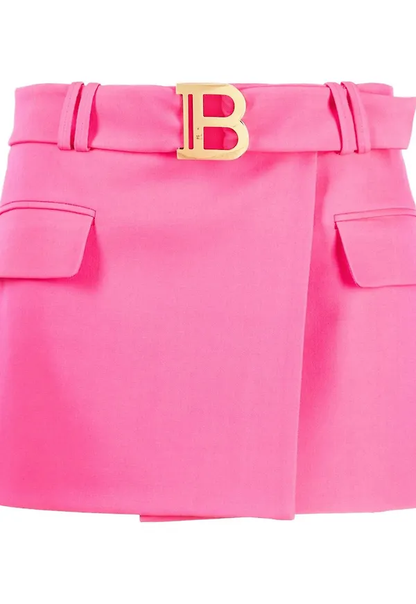 Balmain minikjol med låg midja - Rosa