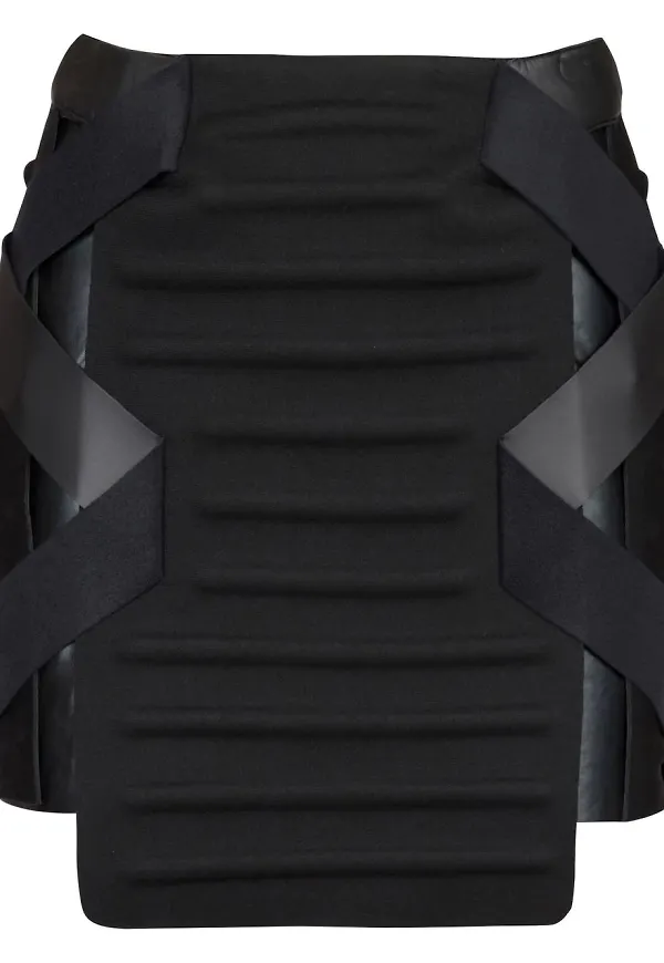 Balmain minikjol med panel - Svart