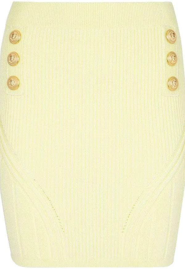 Balmain minikjol med ribbad detalj - 1AF