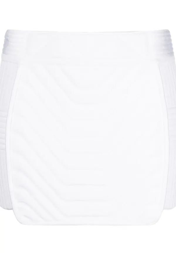 Balmain minikjol med vadderad panel - Vit