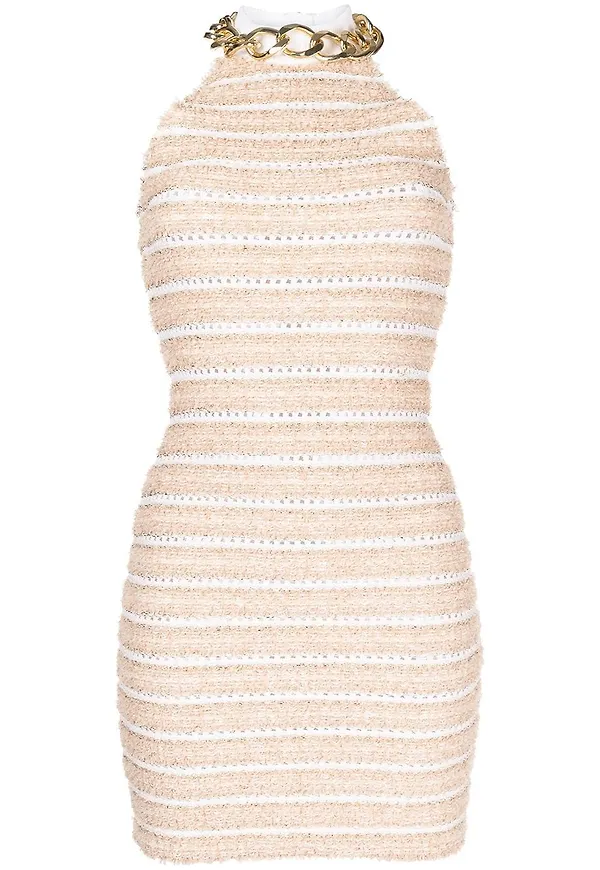 Balmain miniklänning med halterneck - Rosa