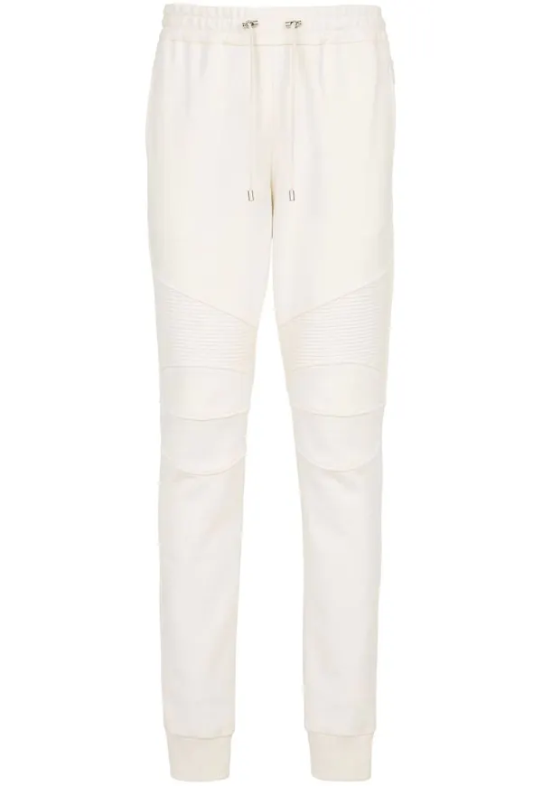 Balmain mjukisbyxor med logotypdetalj - Vit