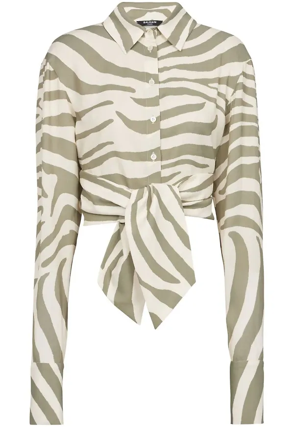 Balmain mönstrad skjorta - Neutral