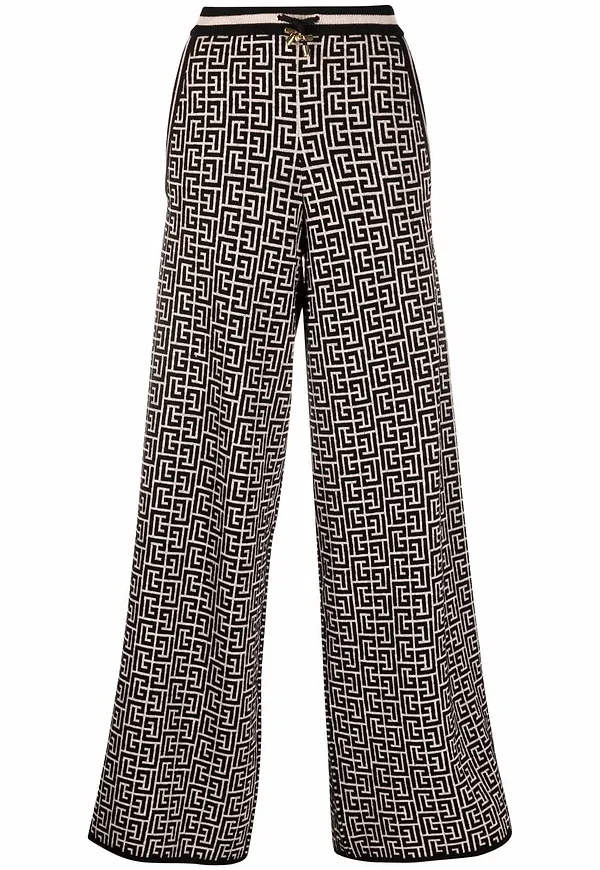 Balmain palazzobyxor med dragsko - Neutral