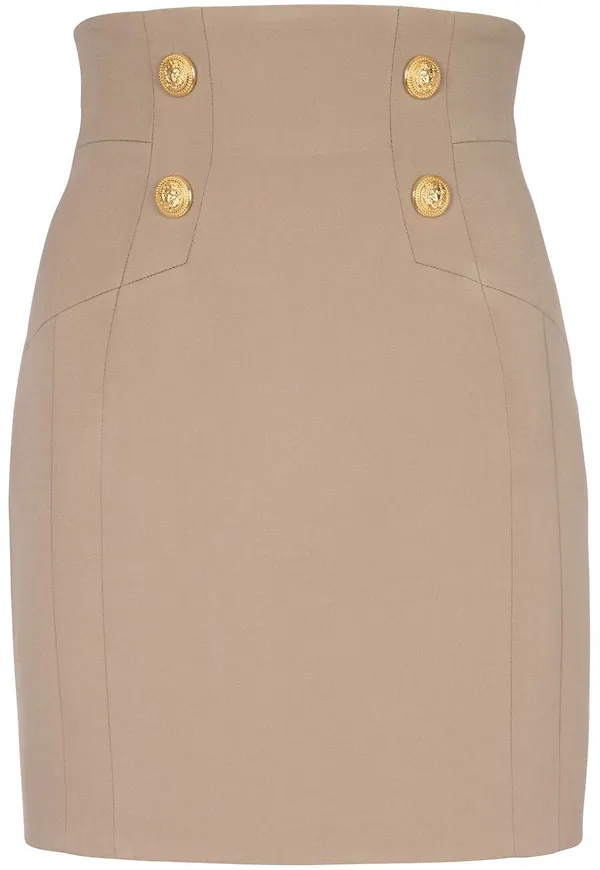 Balmain pennkjol med knappar - Neutral