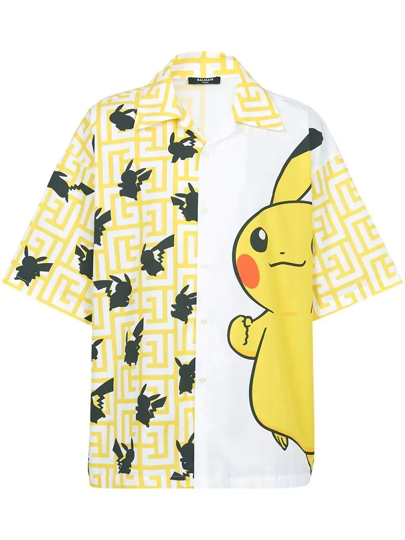Balmain Pokemon kortärmad skjorta - Gul