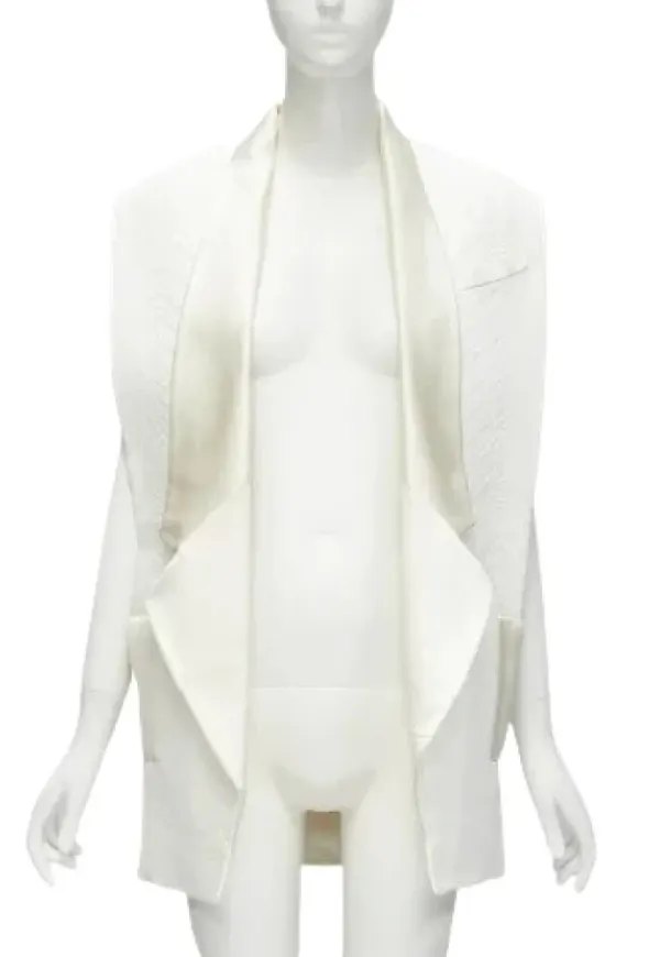 Balmain Pre-owned Pre-owned tygtoppar Vit, Dam