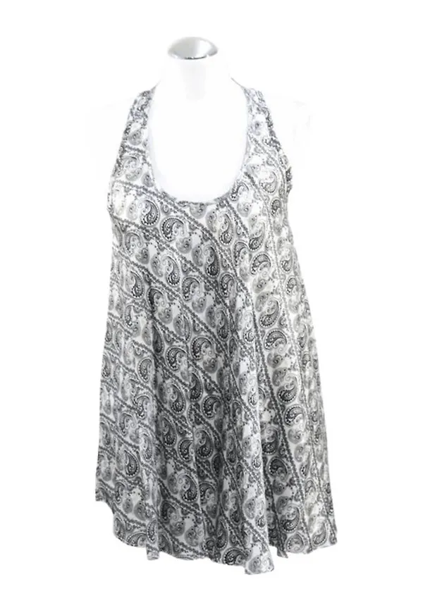 Balmain Pre-owned Seidentop with pattern Svart, Dam