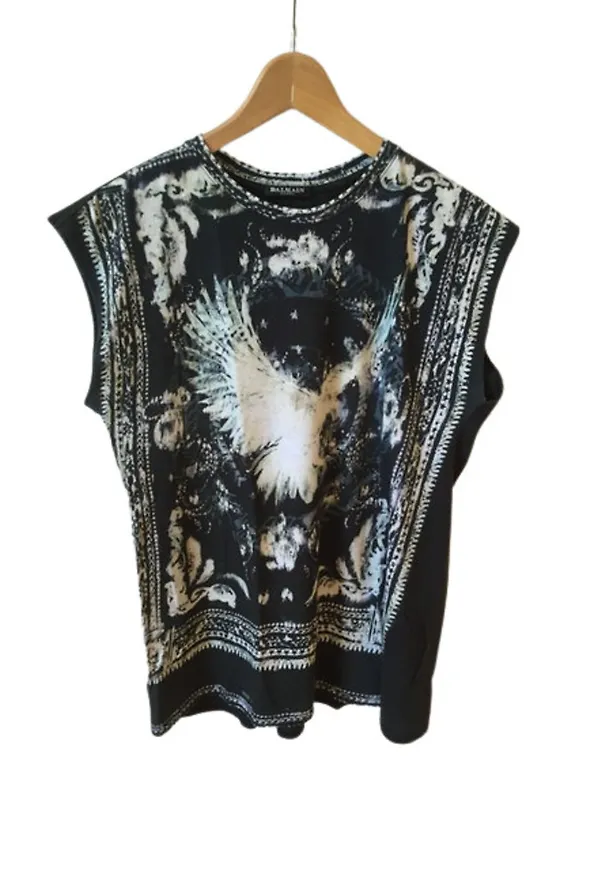Balmain Pre-owned T-shirt Svart, Dam