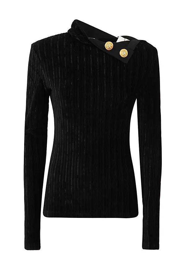 Balmain Pullover Svart, Dam