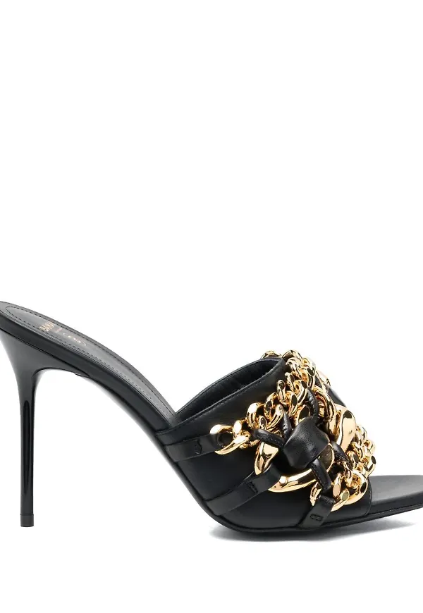 Balmain pumps med länkdetalj - Svart