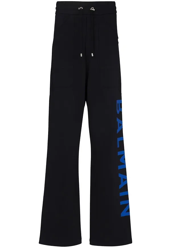 Balmain raka trackpants - Svart