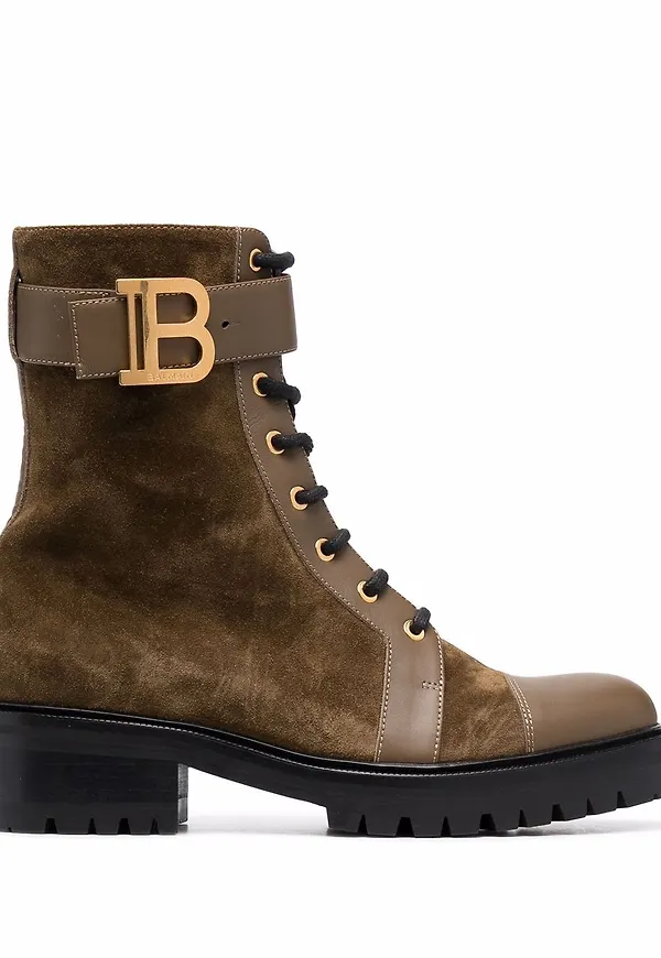 Balmain Romy Ranger mockastövlar - Grön
