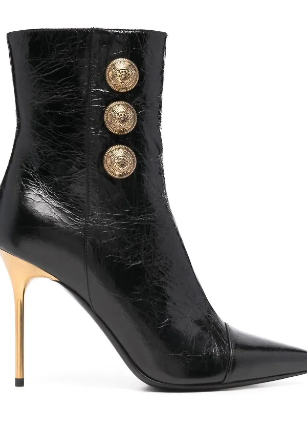 Balmain Roni stövletter 105 mm - Svart