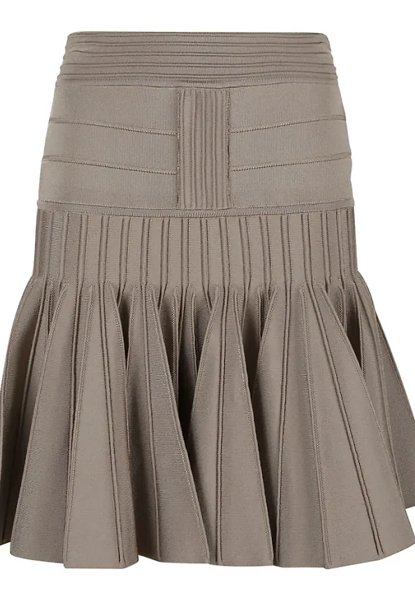 Balmain Short Skirts Beige, Dam