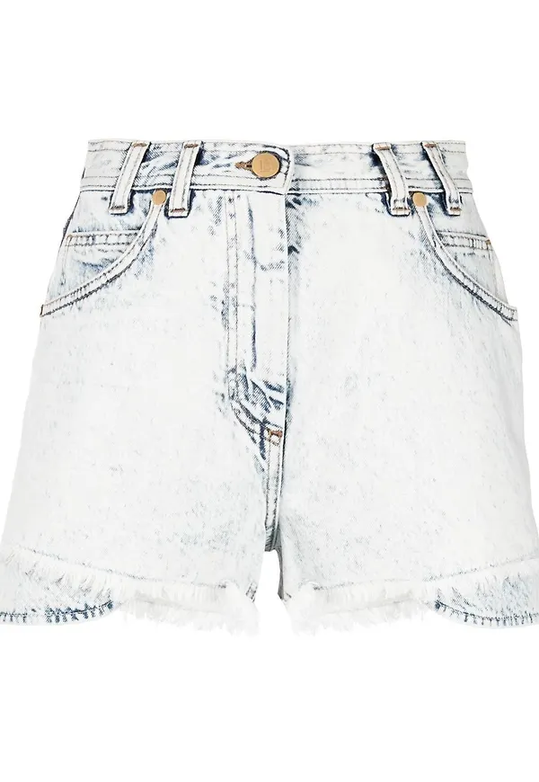 Balmain skiktade jeansshorts - Blå