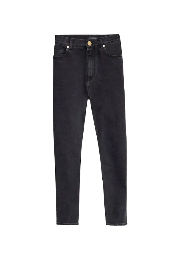 Balmain Skinny Jeans Svart, Dam