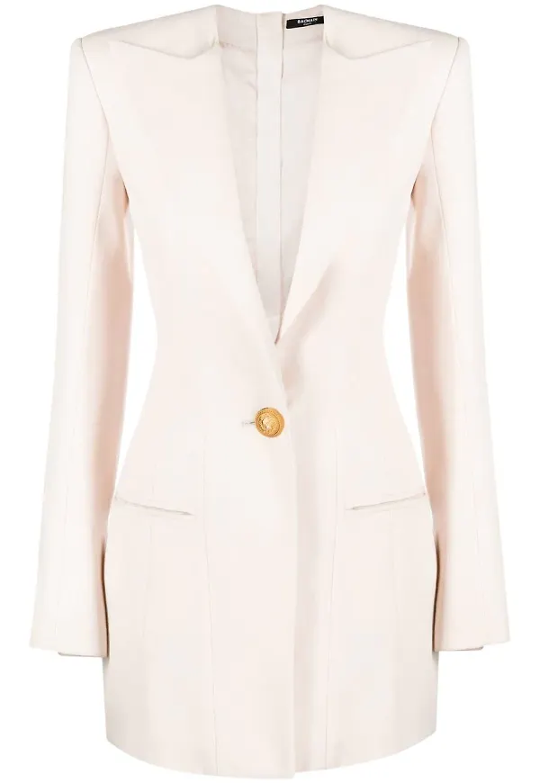 Balmain skräddad miniklänning - Rosa