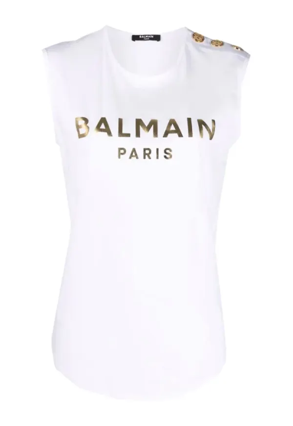 Balmain Sleeveles topp Vit, Dam
