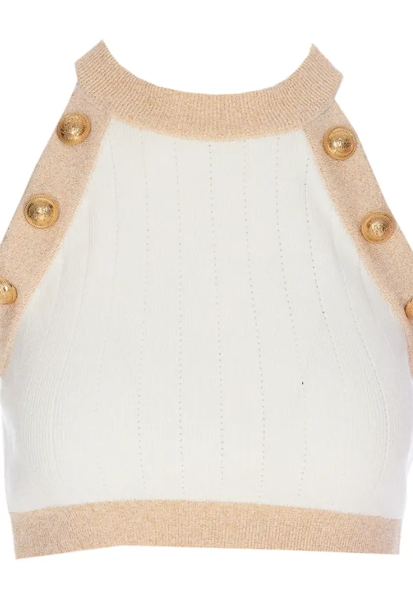 Balmain Sleeveles topp Vit, Dam