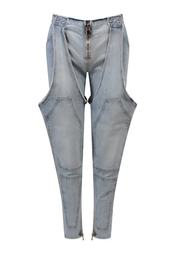 Balmain Slim-fit jeans Blå, Dam