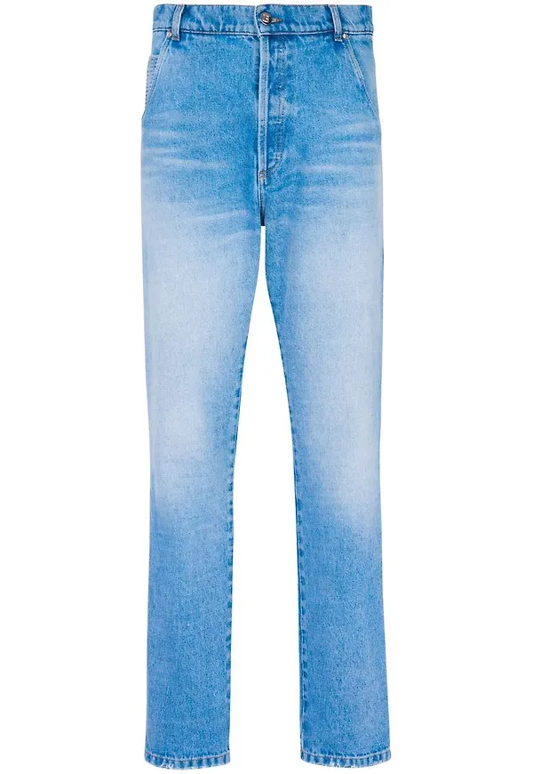 Balmain slim-jeans med låg midja - Blå
