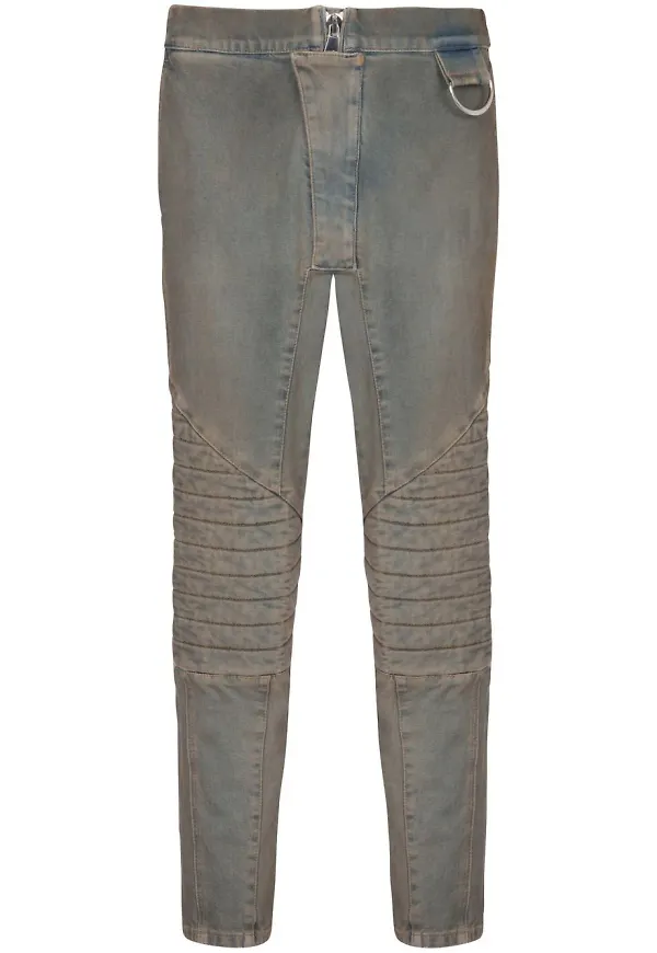 Balmain slim-jeans med panel - Blå