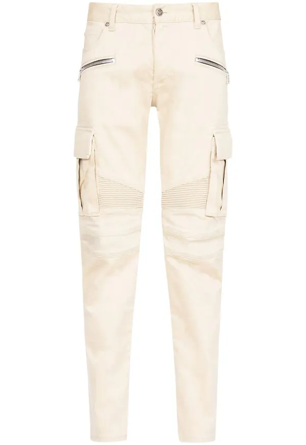 Balmain smala cargobyxor - Neutral
