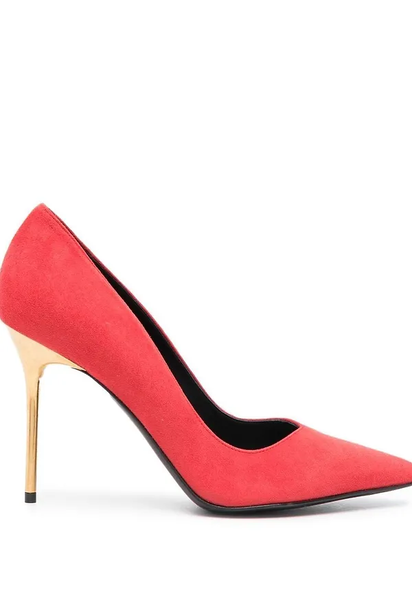 Balmain spetsiga pumps - Röd