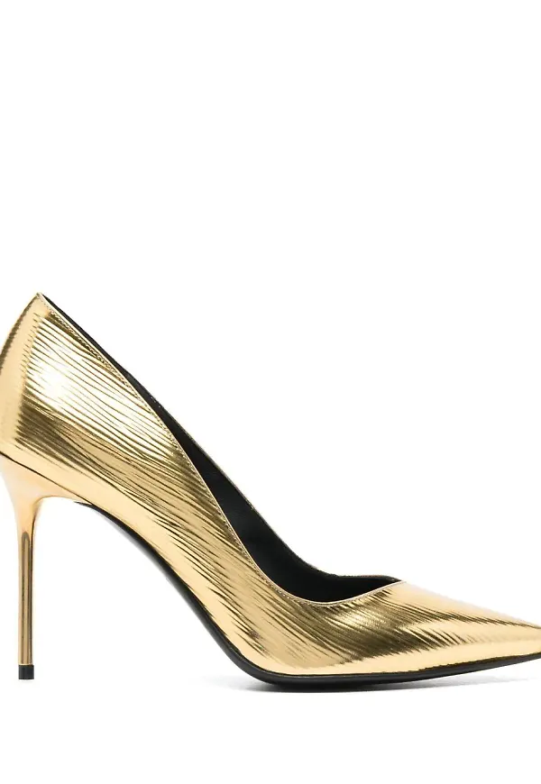 Balmain spetsiga pumps 100 mm - Gul