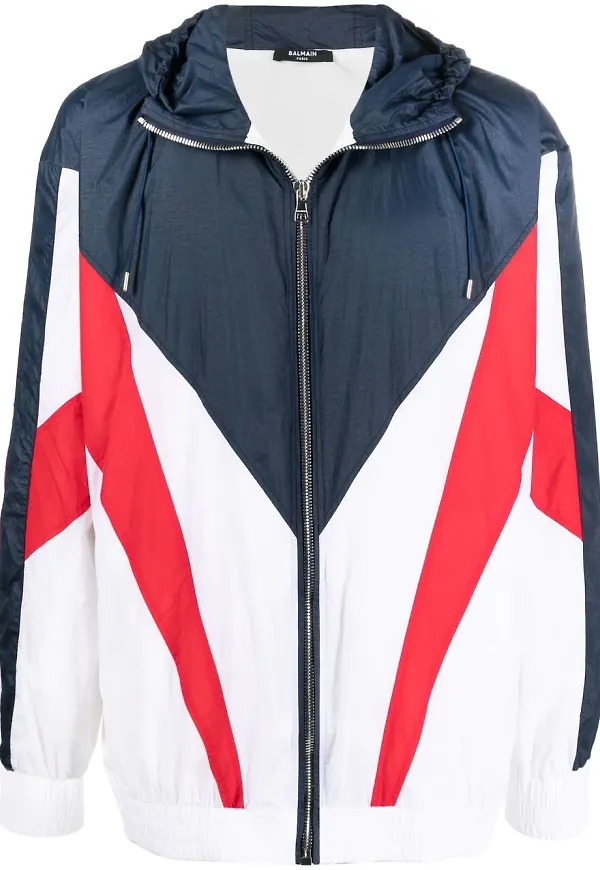 Balmain sportjacka med färgblock - Blå