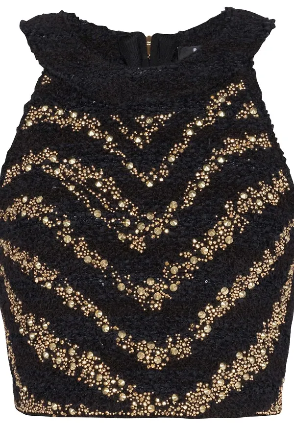 Balmain stickad topp - Svart