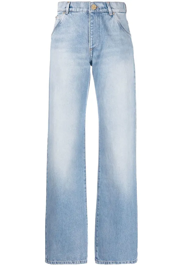 Balmain straight-jeans - Blå