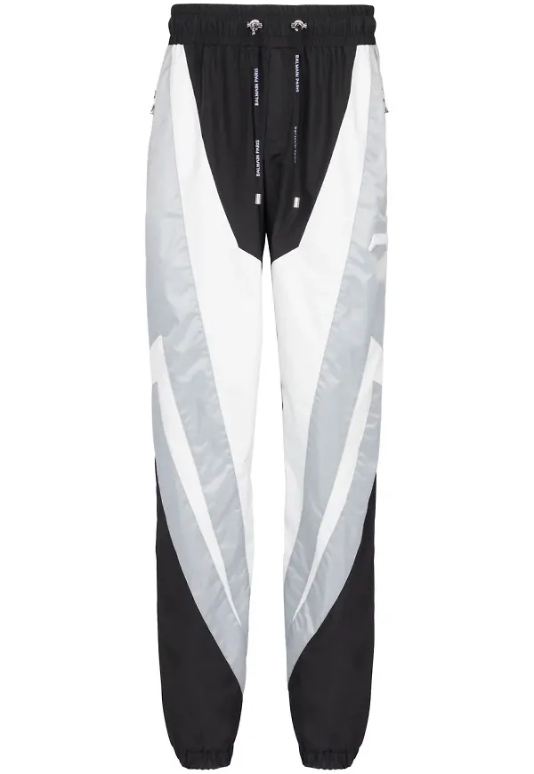Balmain sweatpants med färgblock - Svart