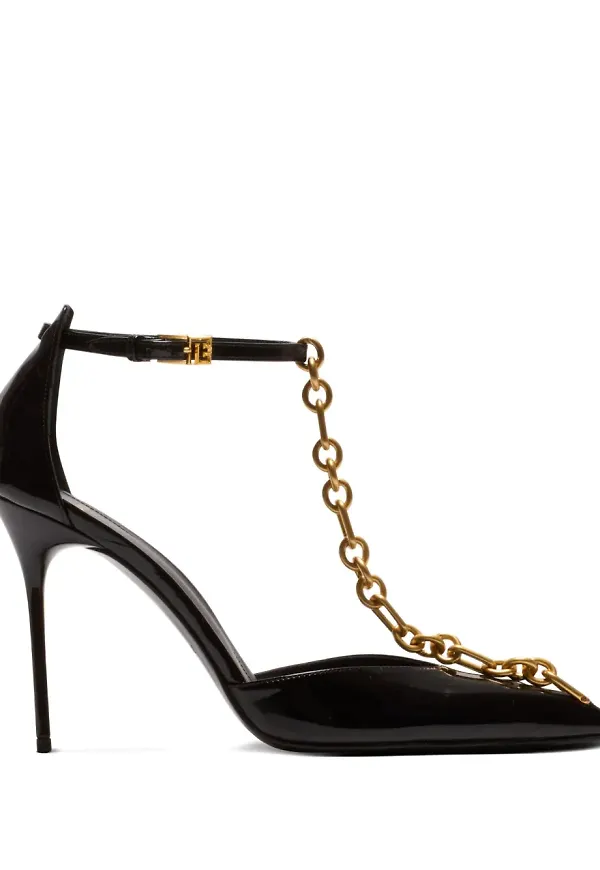 Balmain Sync pumps i lackat läder - Svart